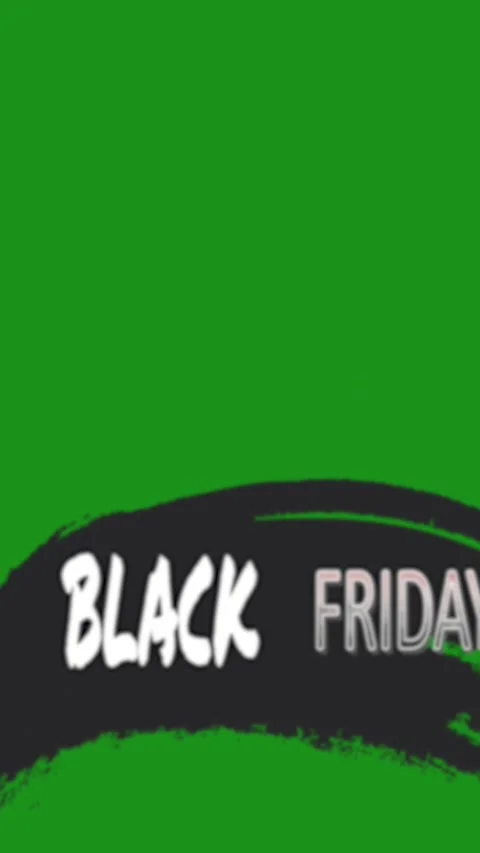 Vertical Black Friday text overlay on a green screen background Видео 345989943