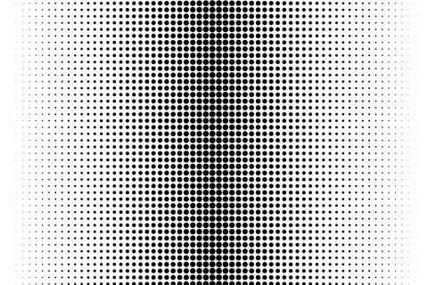 Vertical black halftone dot pattern background Stock Illustration