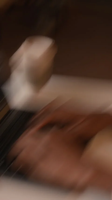 Vertical of Black Man Developer Writing Code on Laptop in Tech Office Video stock 336709390