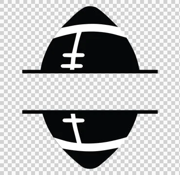 Vertical Black Oval Divided By A White Horizontal bar Stock Illustration