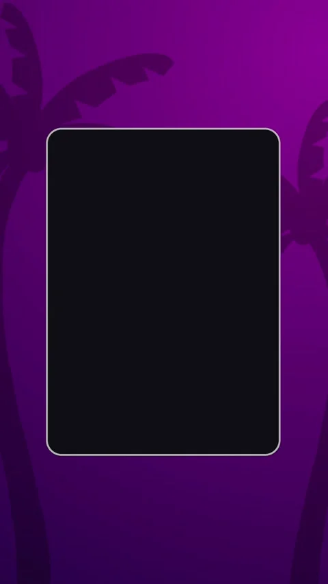 Vertical black rectangle shows up on gradient vaporwave background with soft Video stock 337168011