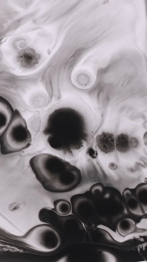 Vertical black splatter emulsion spill drip liquid Stock Footage 329276623