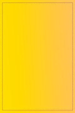 Vertical Blank Dotted Frame On Yellow Gradient Background Stock Illustration