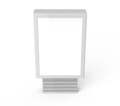 Vertical blank light box Stockillustratie
