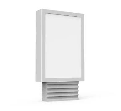 Vertical blank light box Stock-Illustration