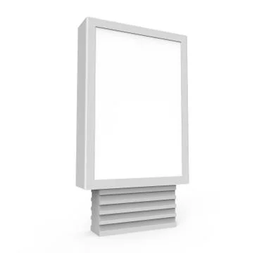 Vertical blank light box Stock Illustration