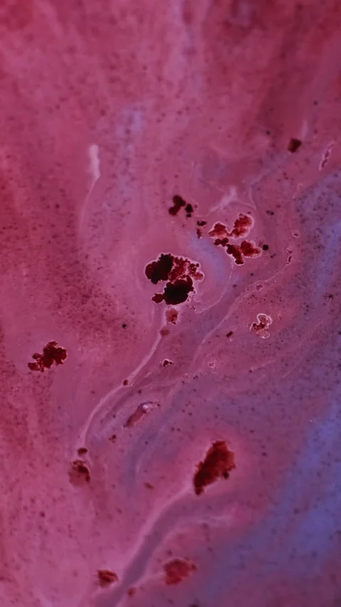 Vertical blend flow color water marble pink paint Stock Footage 326279382