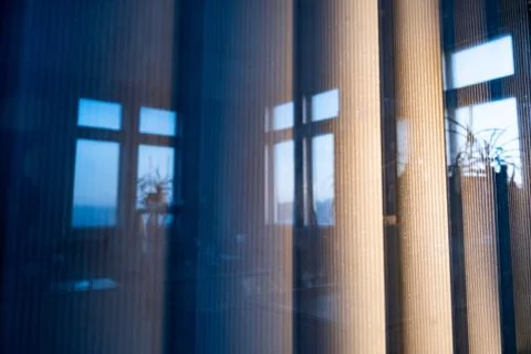 Vertical blinds outside the window Foto stock