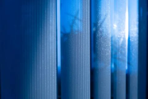 Vertical blinds outside the window Stock Photos