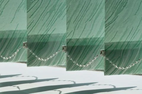 Vertical blinds on the window Stock Photos