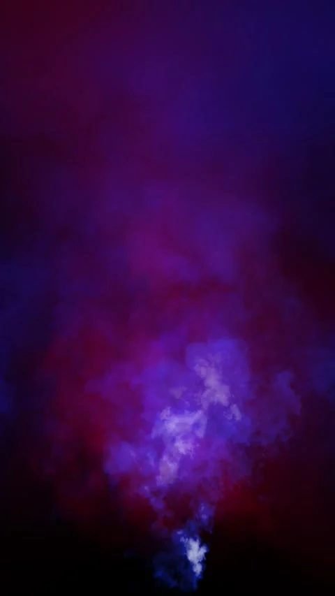 Vertical Blue and Red Smoke Rising into Black 4K Loop Stock Footage 276708012