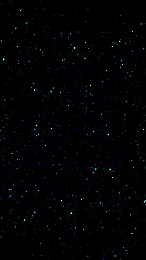 Vertical Blue Aqua Space Glitter Chaos 4K Loop Stock Footage 303292891