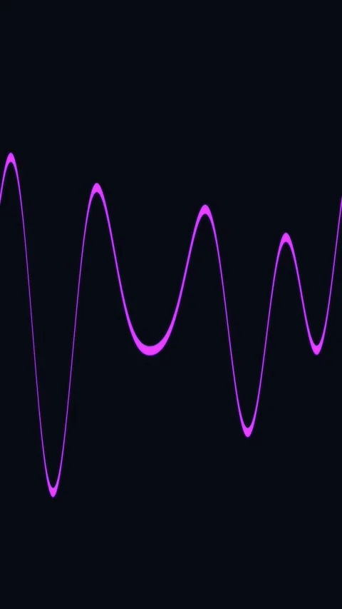 Vertical Blue Audio Spectrum Waveform Music Visualizer Loop Stock-Footage 339135395