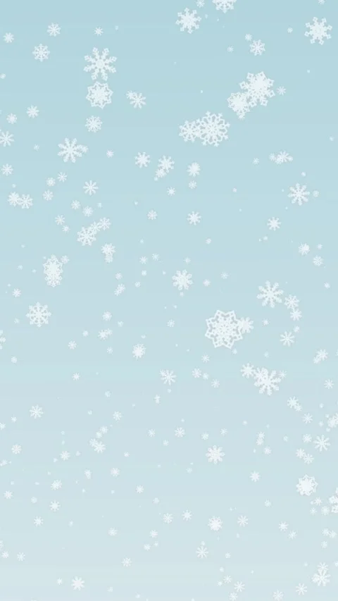 Vertical blue background with falling painted snowflakes. Stock Footage 322126884
