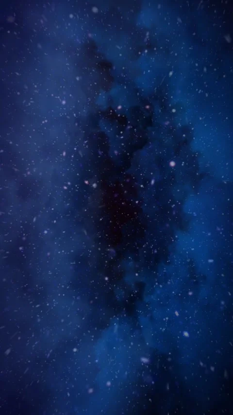 Vertical Blue Christmas Cloud Flythrough 4K Loop Stock Footage 268507477