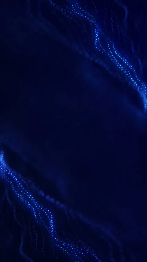 Vertical blue digital particle wave background with glowing dots and flowin.. Stock Footage 335016667