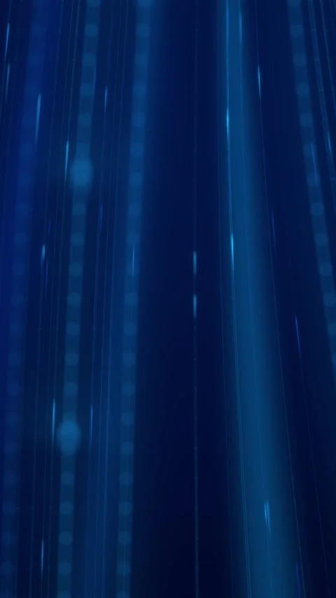 Vertical blue fiber optic data streams flowing seamless loop Stock Footage 348738428
