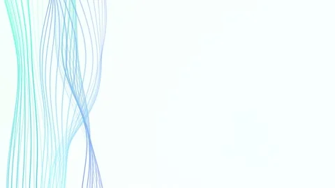 Vertical Blue Gradient Lines Left Side Bright Loop Stock-Footage 336158962