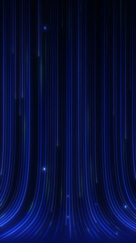 Vertical Blue Light Lines Flow. Glowing Metallic Wave Stripes. Deep Tech En.. 스톡 동영상 332011073