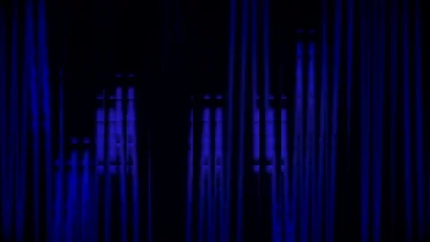 VERTICAL BLUE LIGHT LOOP Stock Footage 78385556