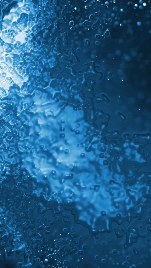 Vertical Blue Lumpy Glass Morph 4K Loop Stock Footage 324817013