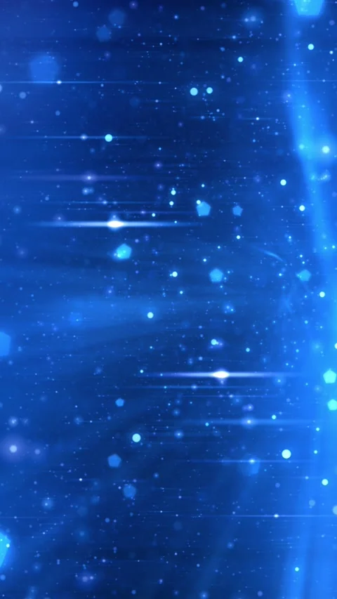 Vertical Blue Particle Flowing Atmosphere 4K Loop Stock Footage 311075662