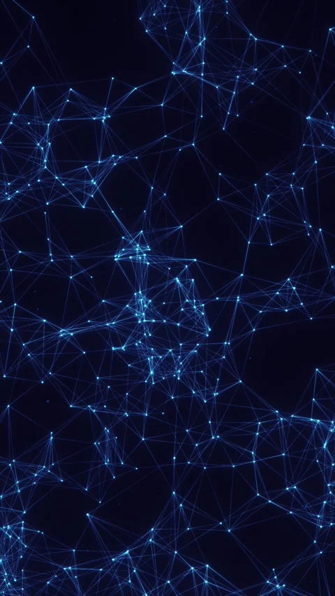 Vertical blue plexus background Video stock 314809577