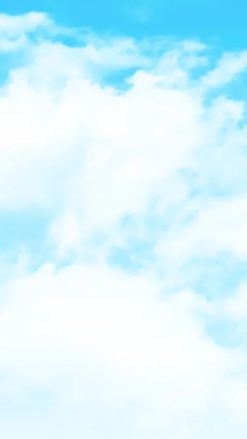 Vertical Blue Sky Clouds Background Video Stock Footage 328519785