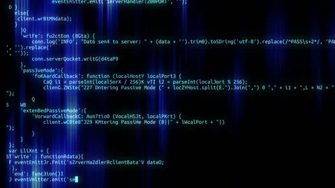 Vertical blue stripes show through text that quickly appears on a black screen Stock Footage 163108196