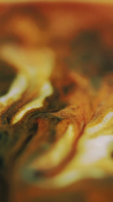 Vertical blur marble texture glitter paint flow Video stock 291603429