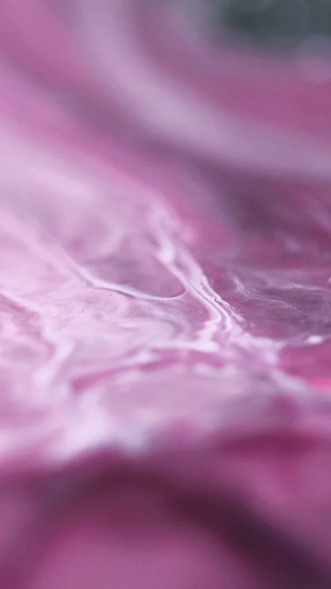 Vertical blur wave ink blend pink white marble Video stock 303877000