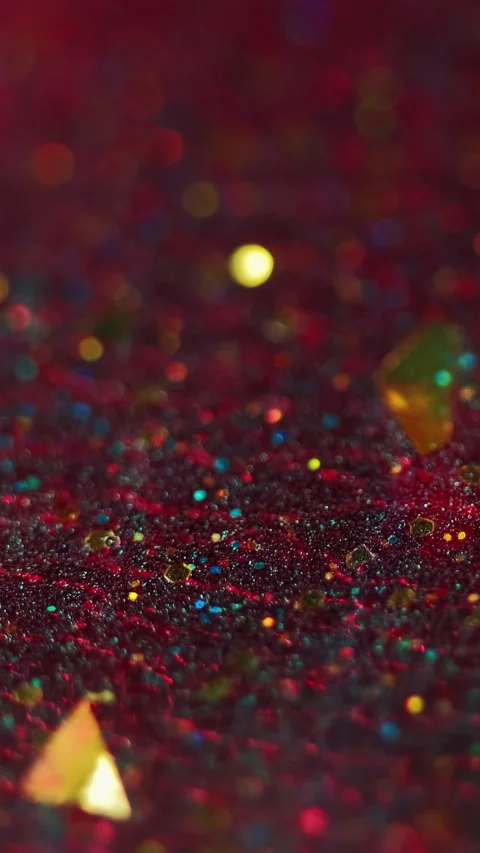 Vertical bokeh art sparkling background sequins Stock Footage 330566773