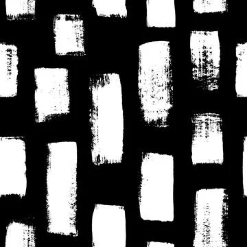 Vertical bold brush strokes hand drawn pattern. Stock Illustration