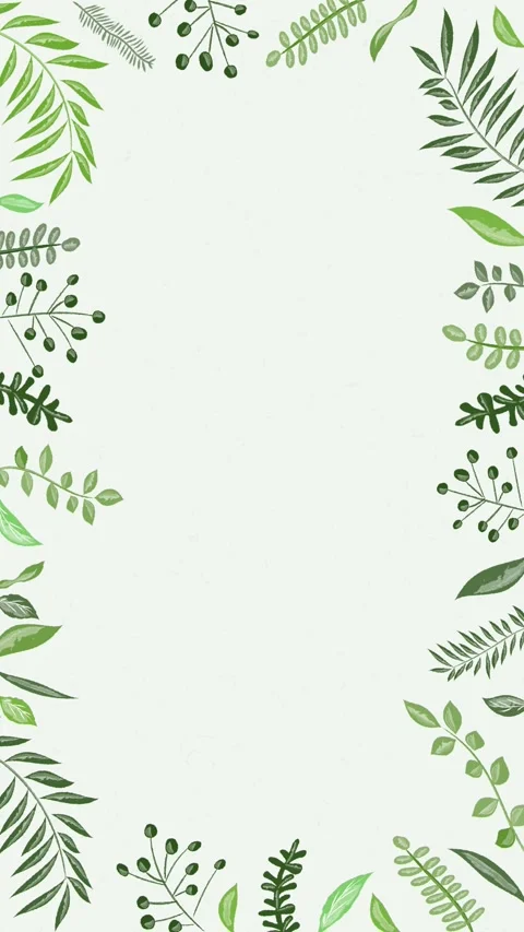 Vertical Botanical Border Frame Seamless Loop 스톡 동영상 331416790