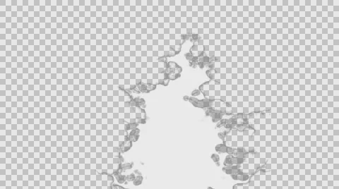 Vertical Bottom Top  Winter Transition Mask HD Alpha Stock Footage 57343521