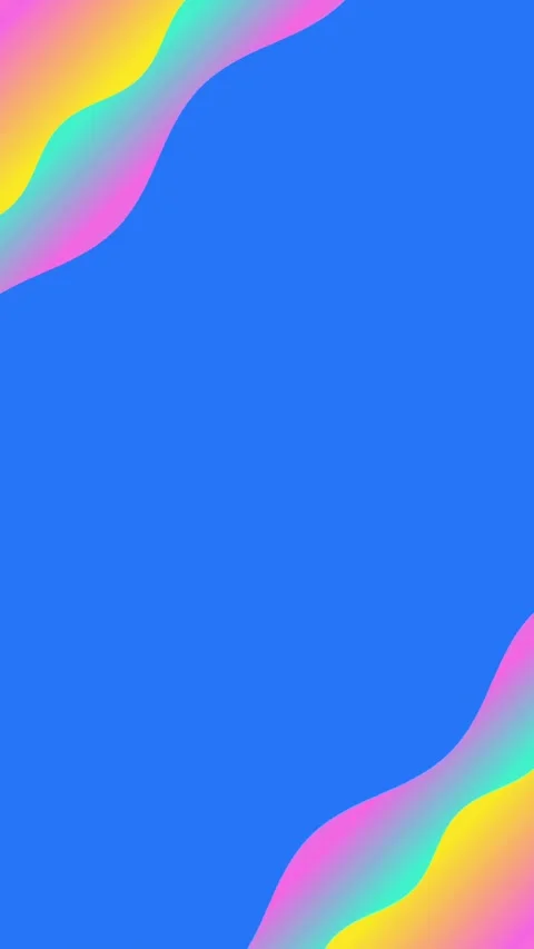 Vertical bright blue background with liquid abstract colorful neon waves Stock Footage 335807001