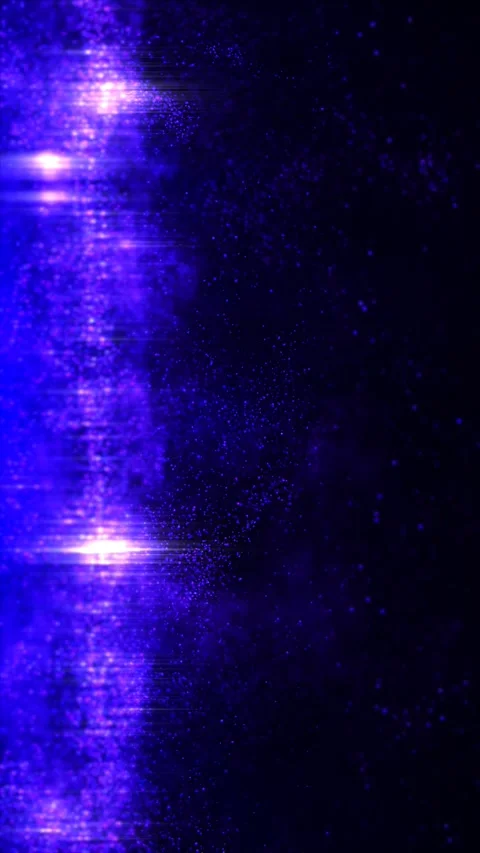 Vertical bright blue light streak and glowing particles 库存影片 330543057