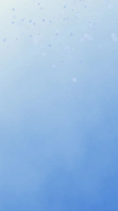 Vertical Bright Blue Snowfall Seamless Loop Background Stock Footage 319228917