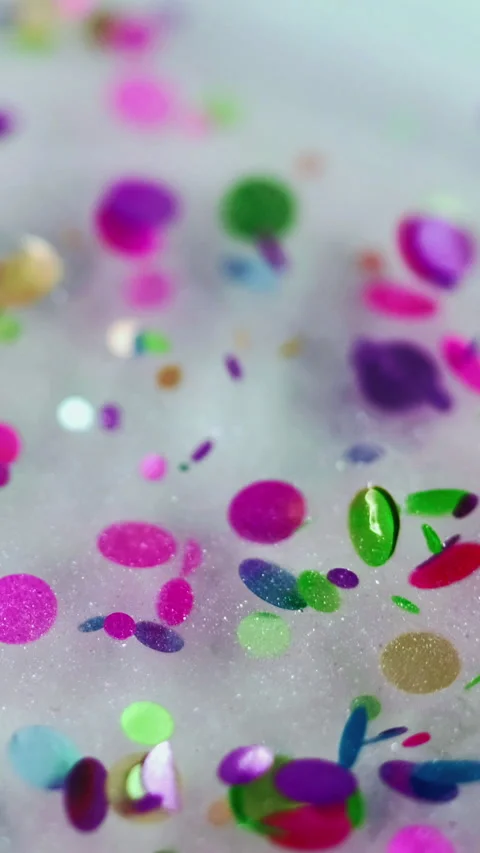 Vertical bright sequins shimmer paint confetti Stock Footage 290223039