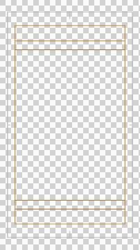 Vertical  Broadcast Action Safe Area Overlay - white - yellow Stockillustratie