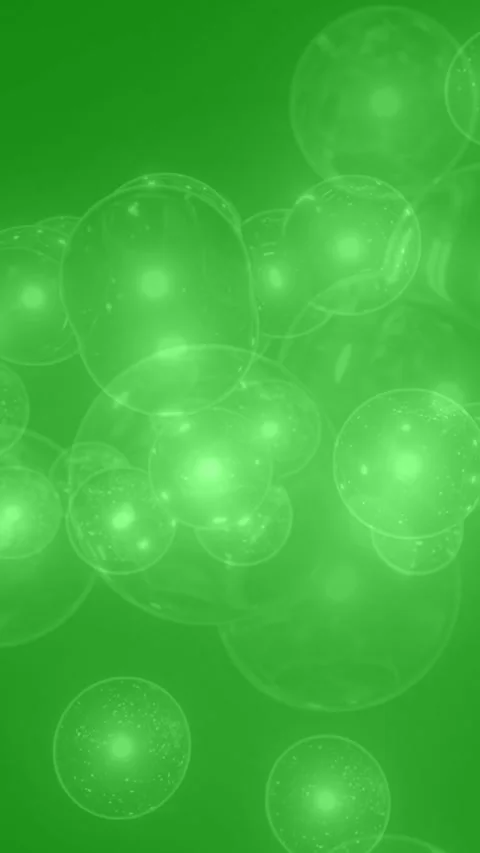 Vertical Bubble Animation Green Screen Video Stock Footage 321042961