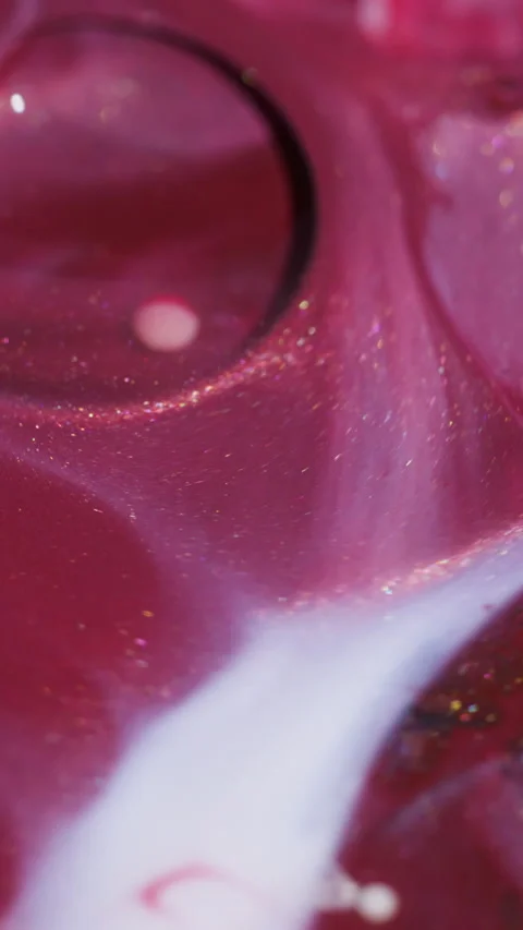 Vertical bubble texture ink oil water glitter Video stock 333224631
