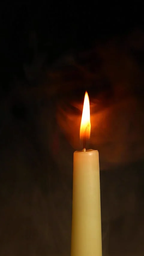Vertical candle dark background Stock Footage 269907611