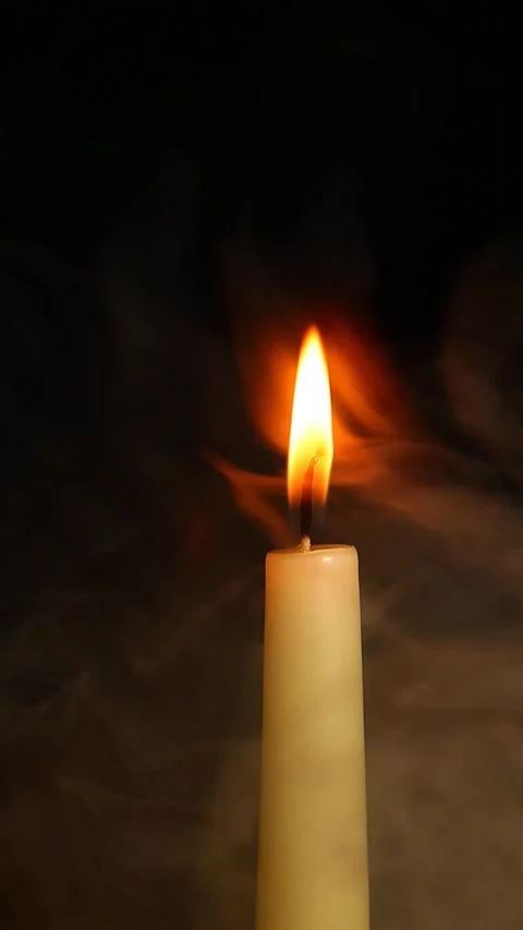 Vertical candle dark background Stock Footage 269907657