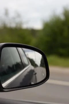 Vertical Car Side Mirror Stock Photos