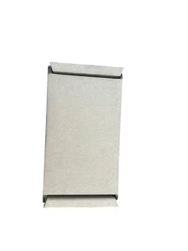 Vertical cardboard box on transparent background ready for use Stock Photos