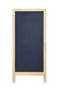 Vertical Chalkboard, Isolated on white background, Template mock up Stock Photos