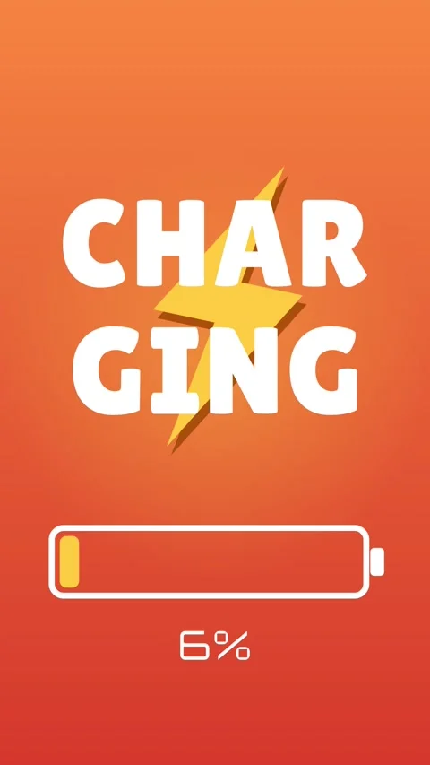 Vertical charging kinetic typography with dropping letters Stock Footage 348617916