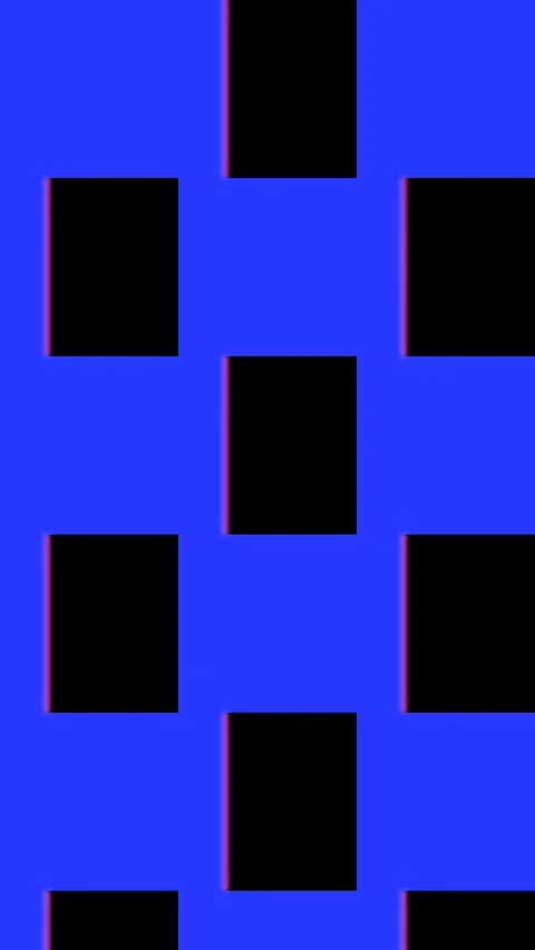 Vertical Checkerboard Transition Sharp 7x Reverse Blue Overlay Vídeos de archivo 339135516