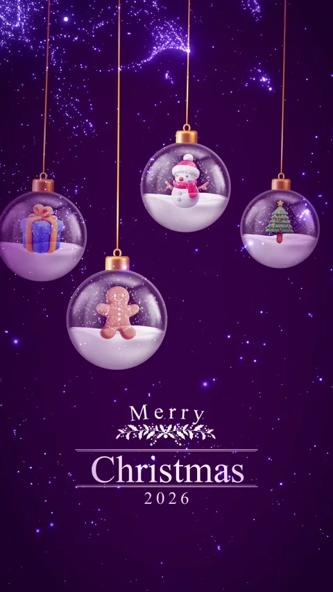 Vertical Christmas animated background. 9:16 Vídeos de archivo 339304319